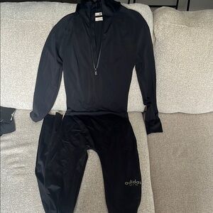Adidas Black Full-Zip Tracksuit